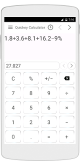 Quickey Calculator Screenshot 1